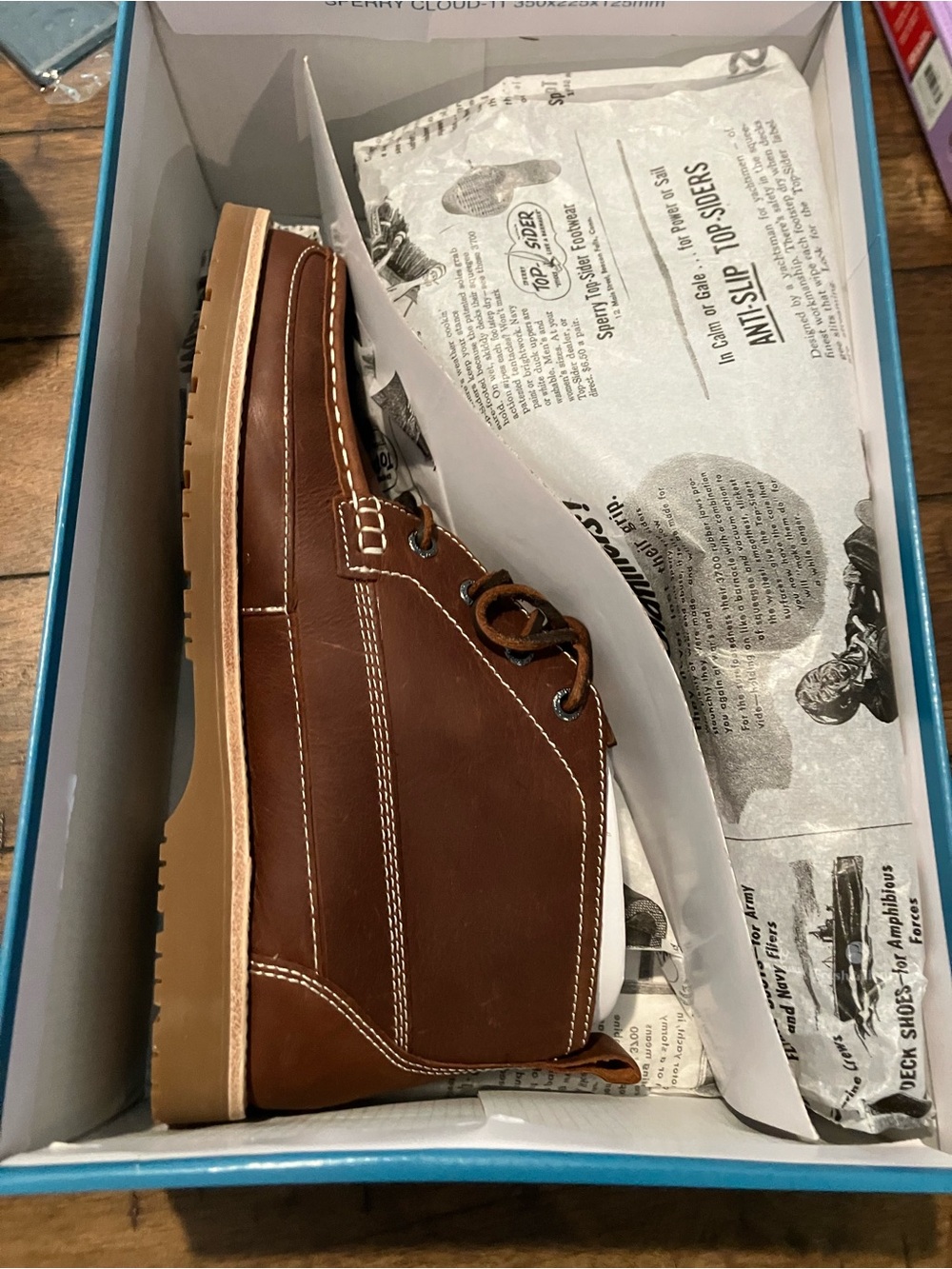 Men's Sperry- Brown Leather Casual Chukka Boots Sz 8.5